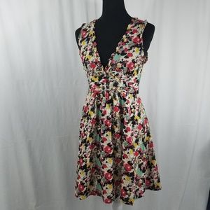 Twenty One  Multicolor Low Cut Sun Dress  Sz L